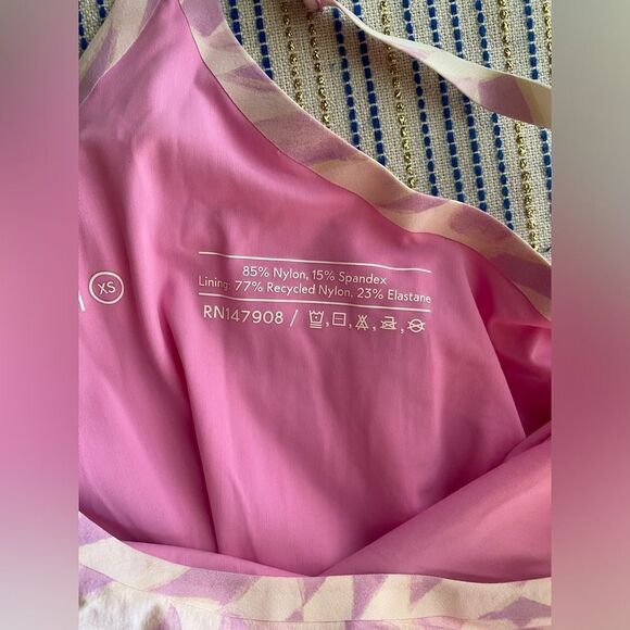Outdoor Voices  exercise dress Size XS Pink/ White New - Picture 8 of 15